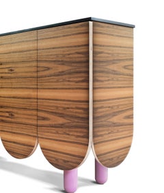 Arch Sideboard 6 Door Walnut