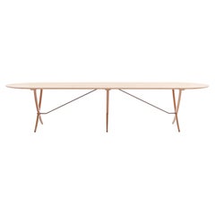 Arch table large, brushed durmast dining table