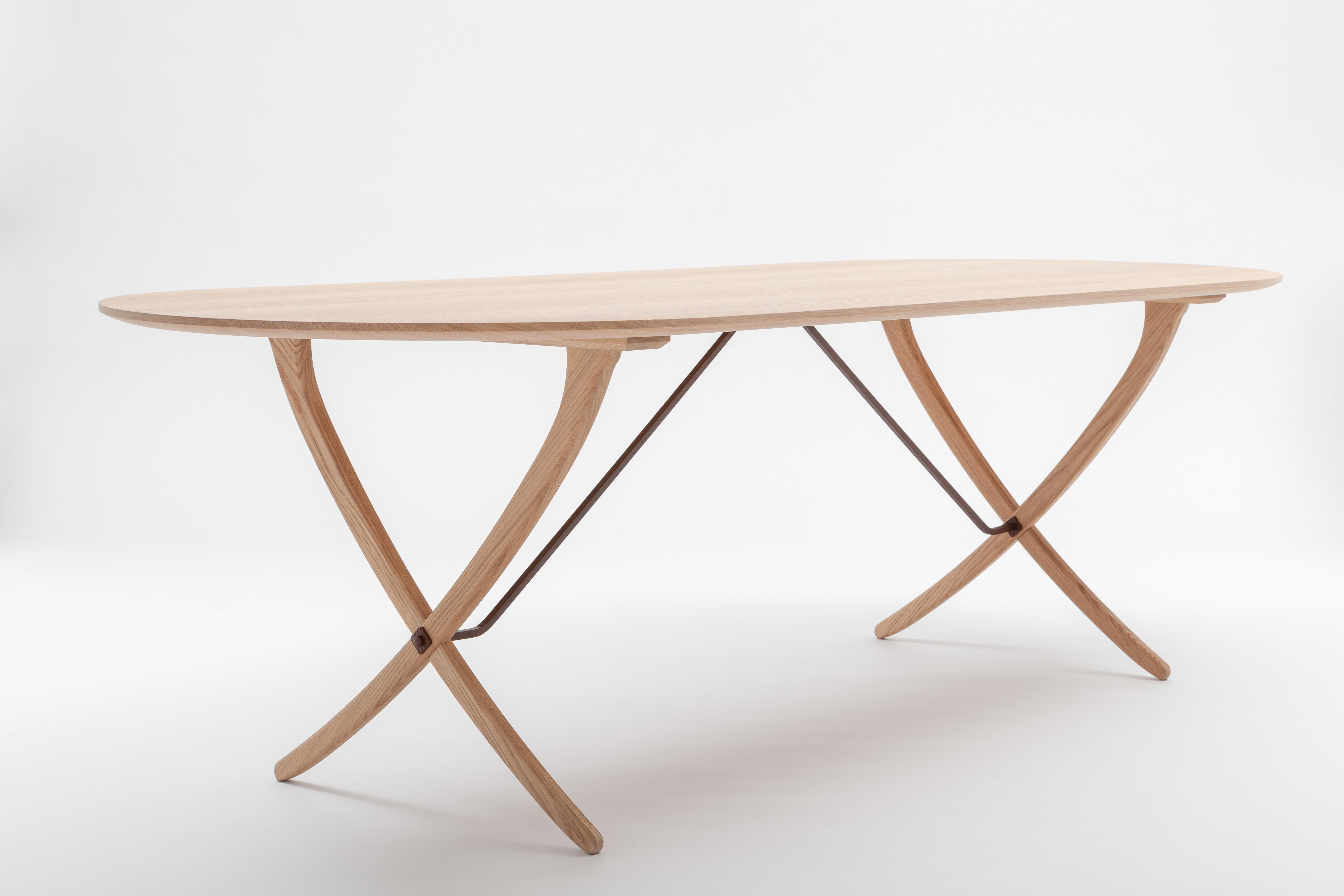 Italian Arch table medium, durmast dining table For Sale