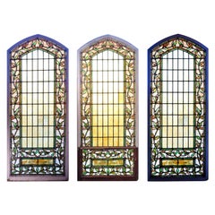 Arch Topped Stained Glass Window