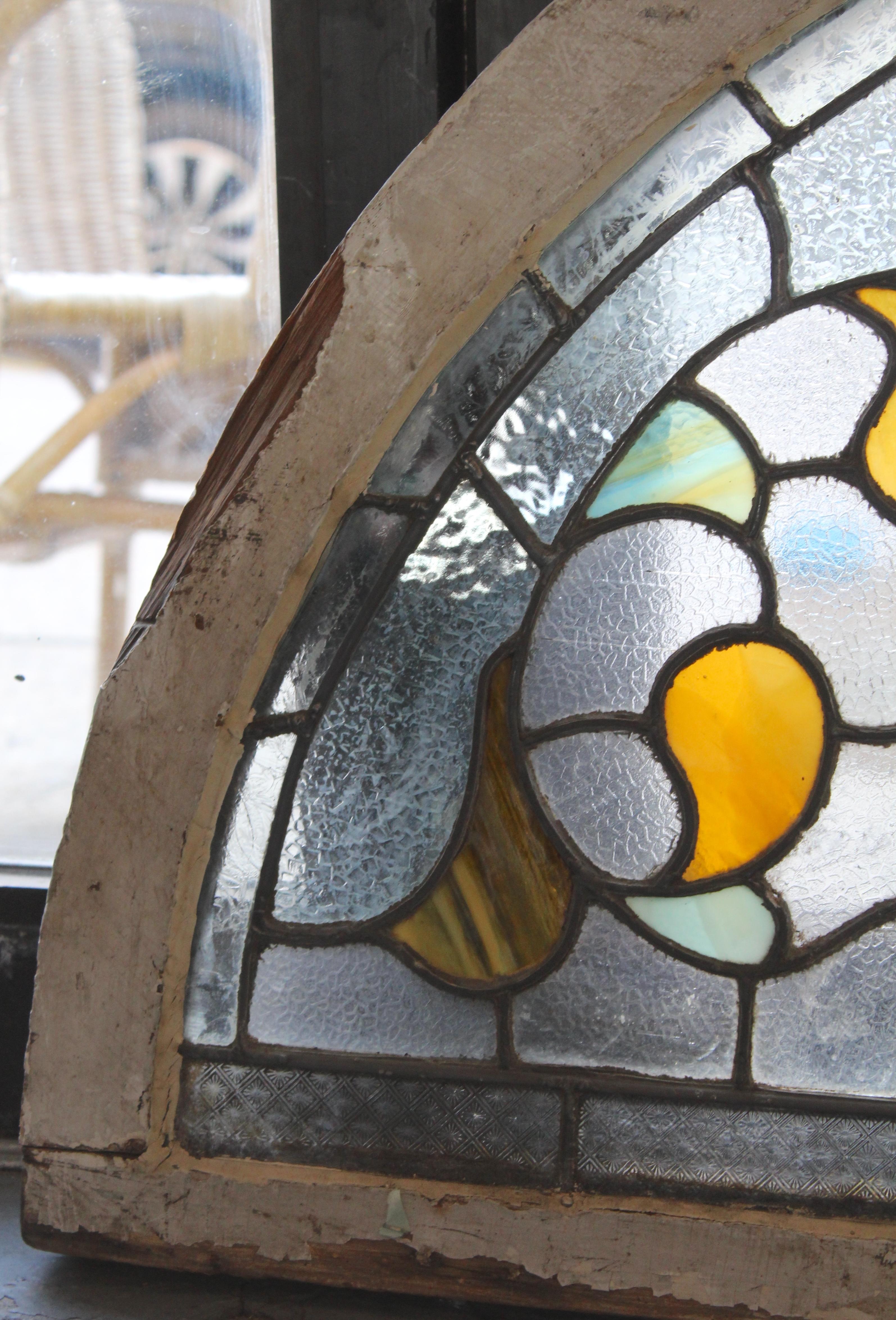 Stained Glass Arch Transom Window 46