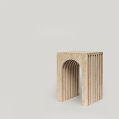 BALANCE Travertine Side Table