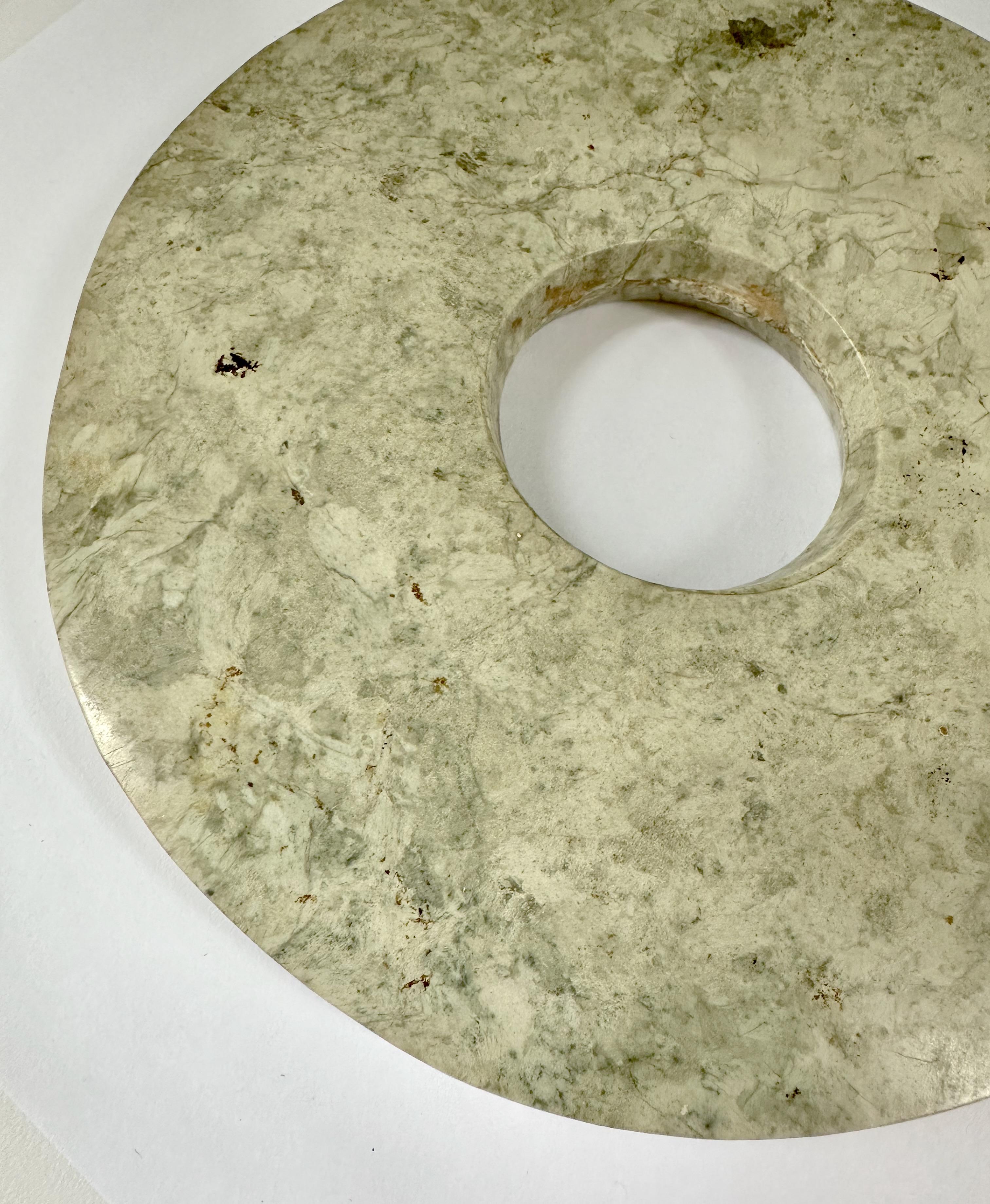 Chinese Archaic Jade Bi, Liangzhu Period For Sale