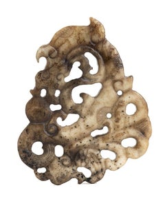 Archaic Jade Pendant, China, Early 20th Century