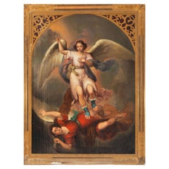Archangel Saint Michael defeating the Devil, Italian School of the 18th Century