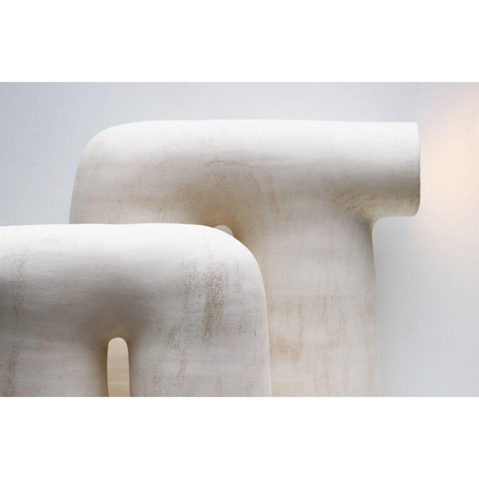 Arche #4 Lampe aus weißem Steingut von Elisa Uberti (Französisch) im Angebot