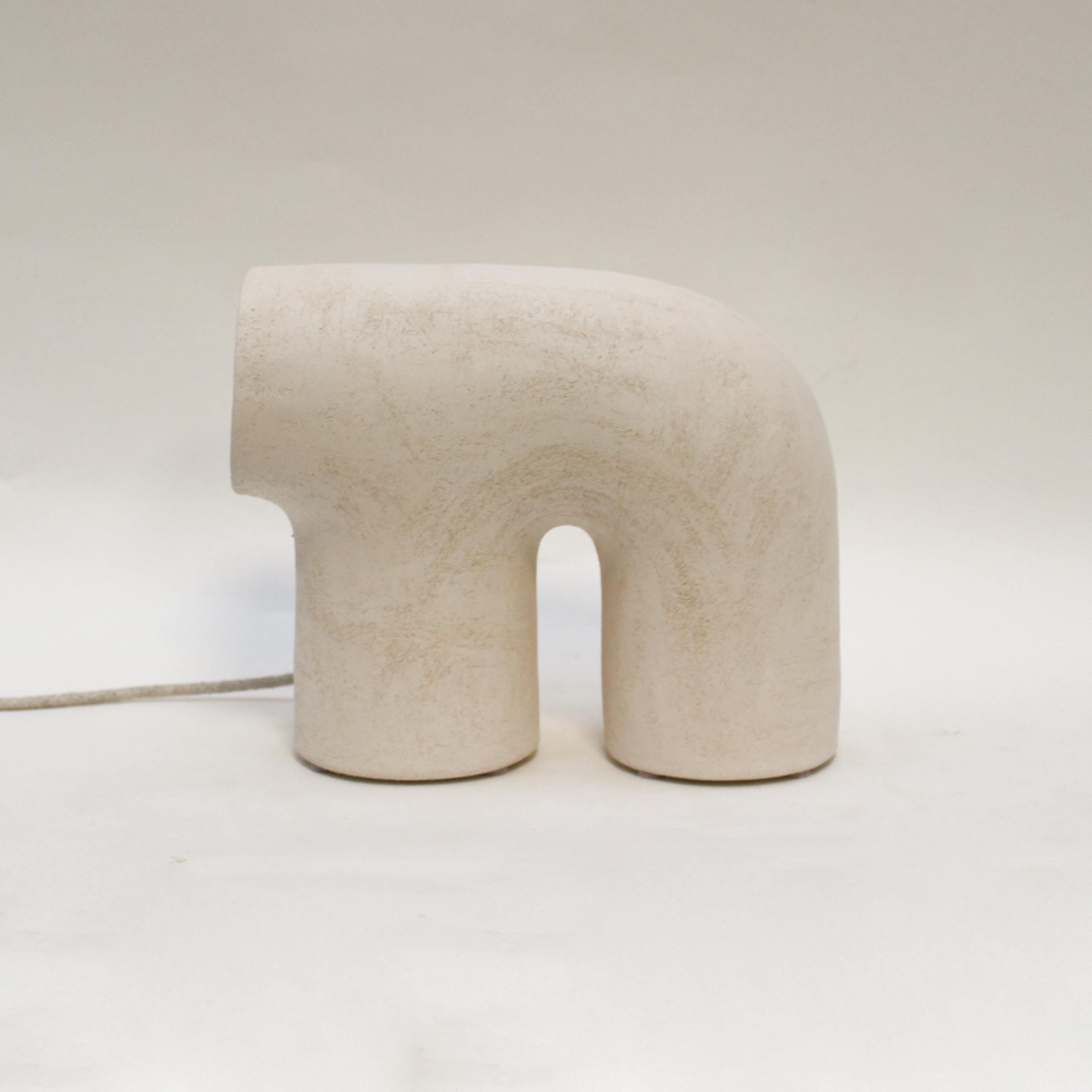 Post-Modern Arche #5 Stoneware Lamp by Elisa Uberti For Sale