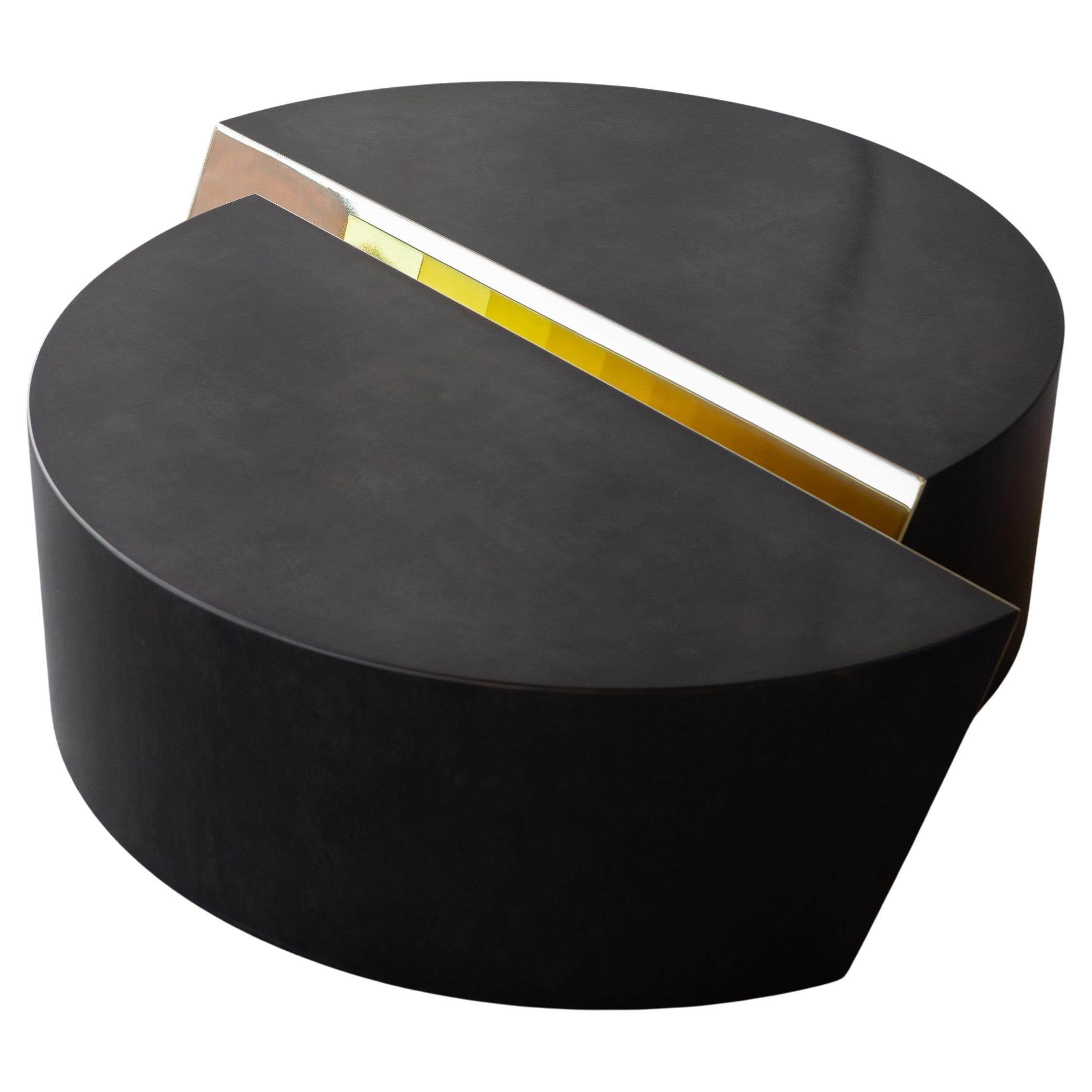 Arche Low Central Table Steel and Brass