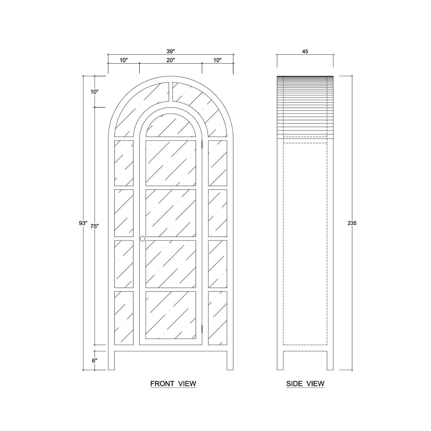 Vetrina ad arco in vendita 3