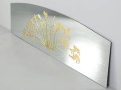 Specchio scolpito ad arco Eglomise realizzato a mano a Chicago per una villa sul lago