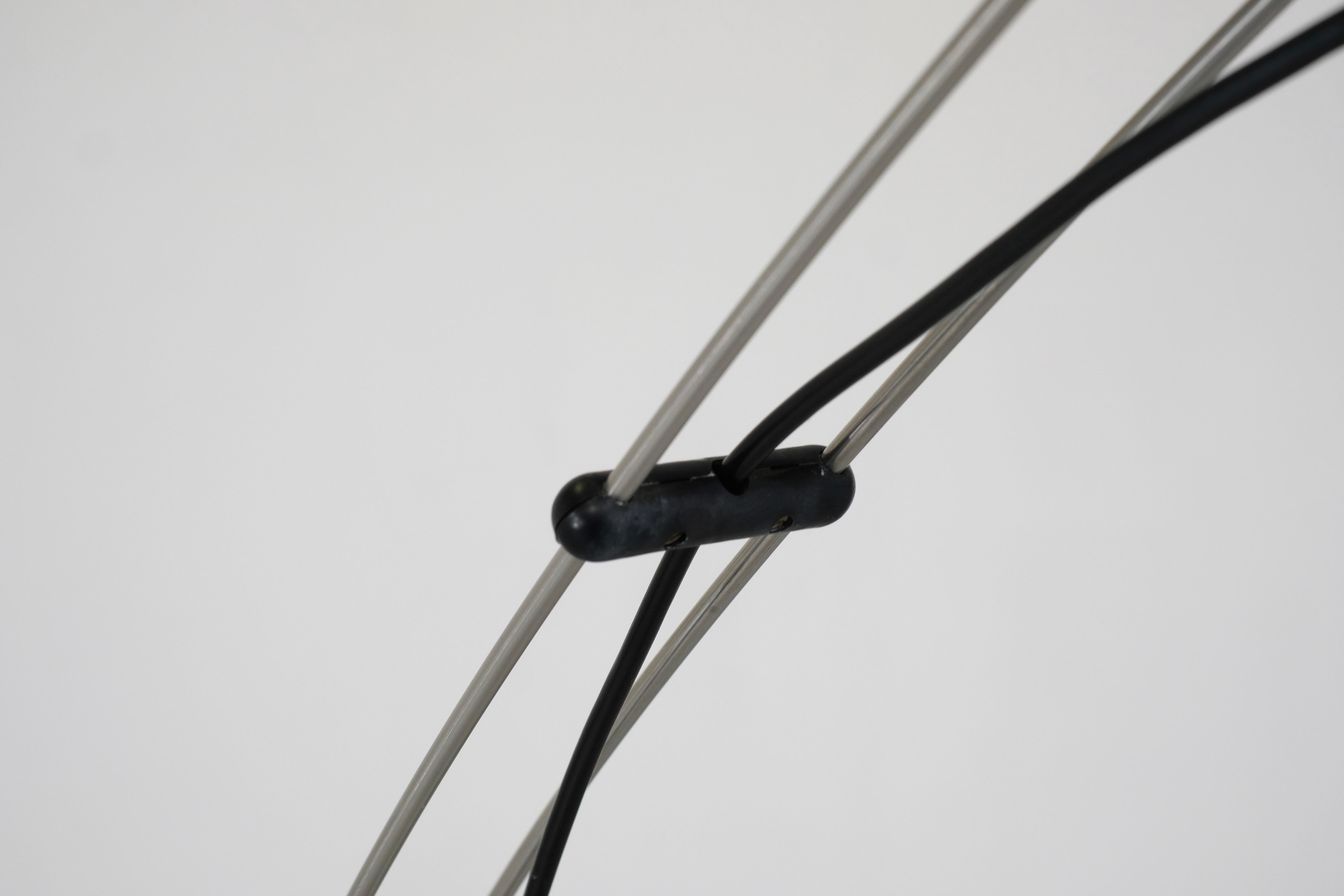 Metallo Lampada da terra ad arco di Pas d'Urbino & Lomazzi per Guzzini-1970 in vendita