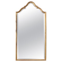 Arched Gilt Mirror with Moorish Ogee Top, France, circa 1920