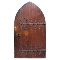 Arched Gothic Oak Cathedral Door