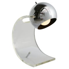 Arched Lucite Lamp By Robert Sonneman, 1970s
