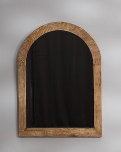 Bogenförmiger Spiegel, Holz und Glas, französisches Design, antik, 1920–1929