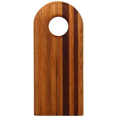 Arched Oak and Walnut  Serving Board / Cutting Board