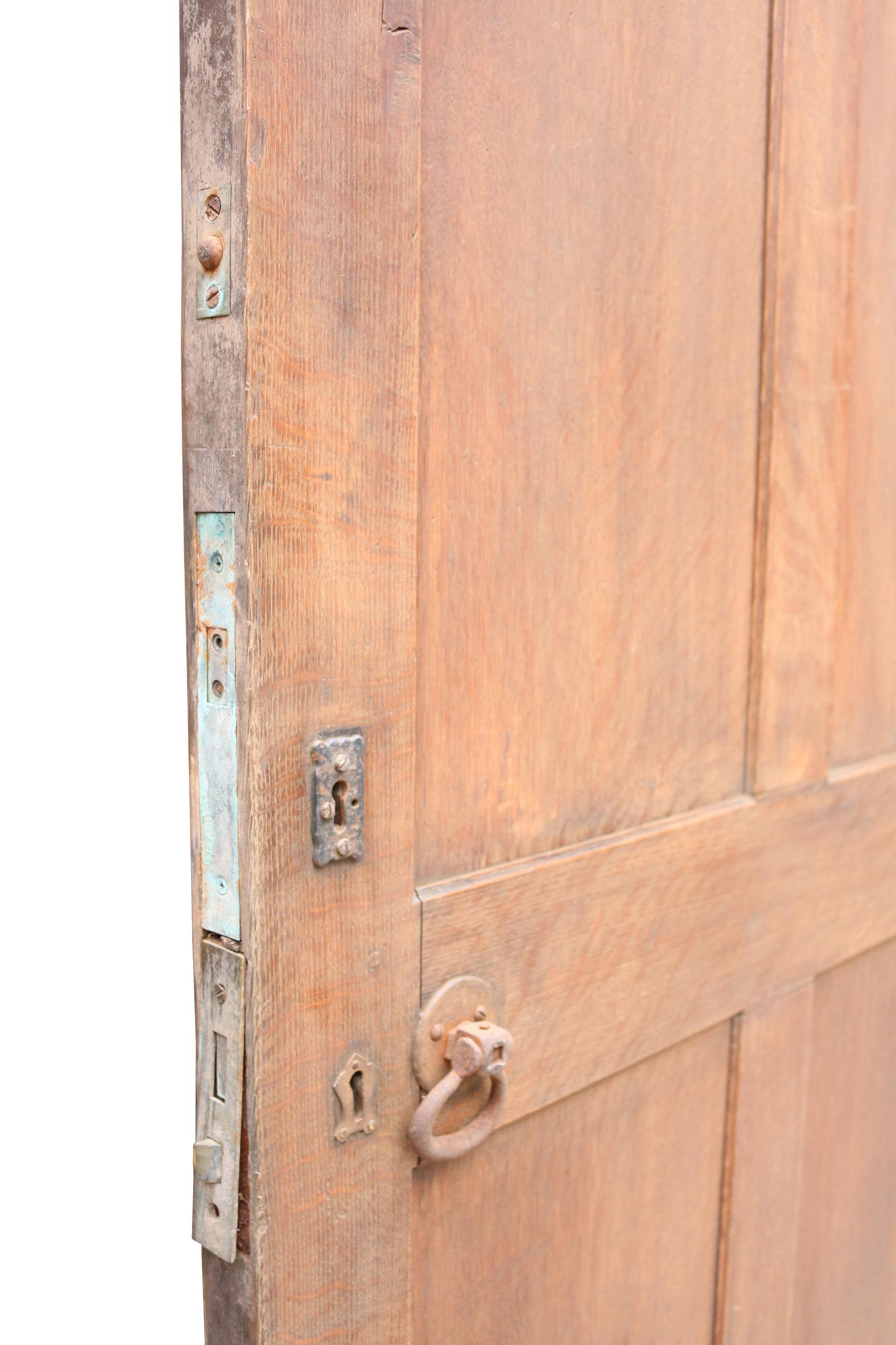 English Arched Oak Door, circa 1900