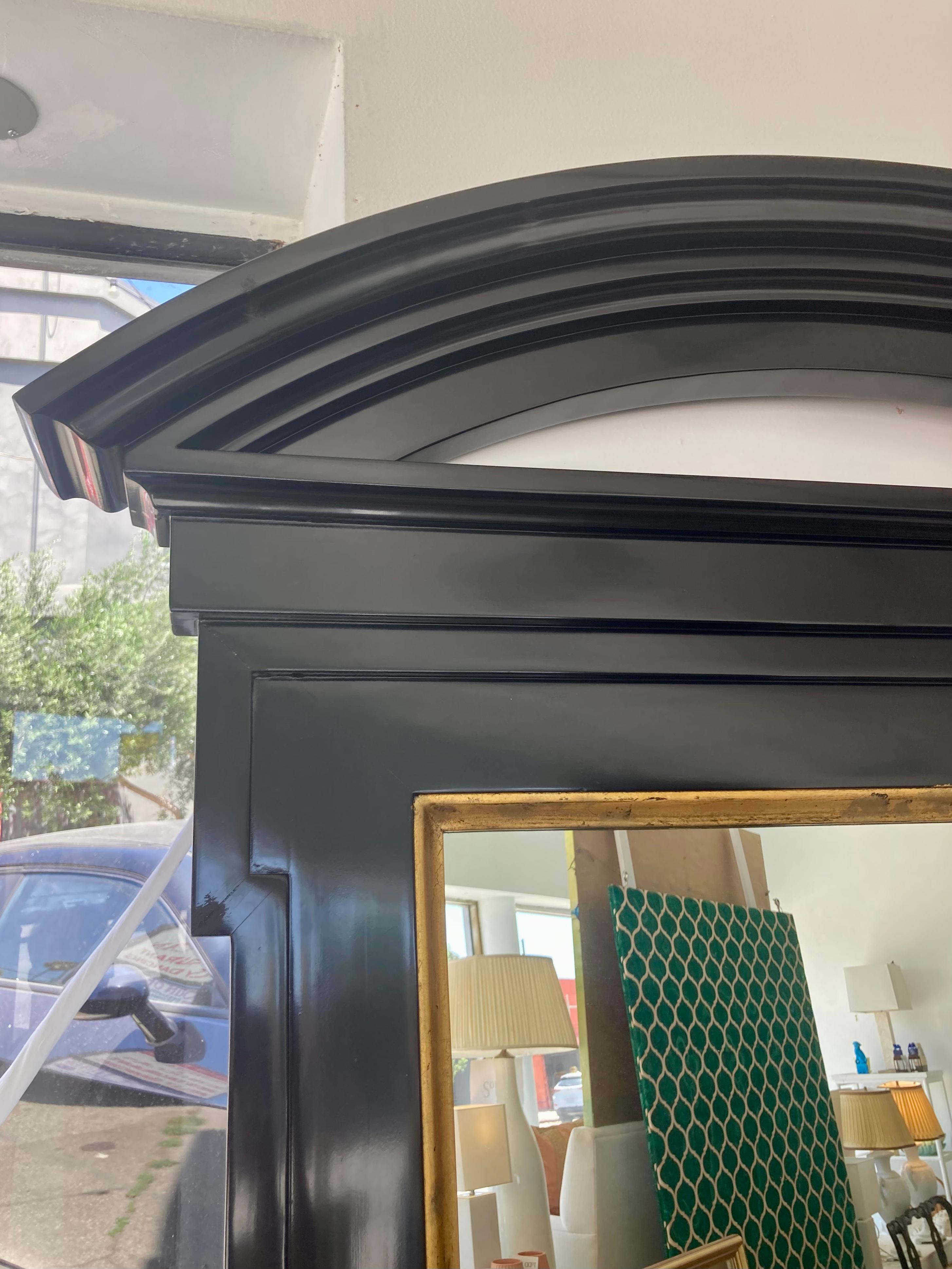 American Arched Pediment Mirror by John Hutton For Sale