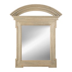 Arched Pediment Mirror in Natural Limed Wood by John Hutton for Donghia