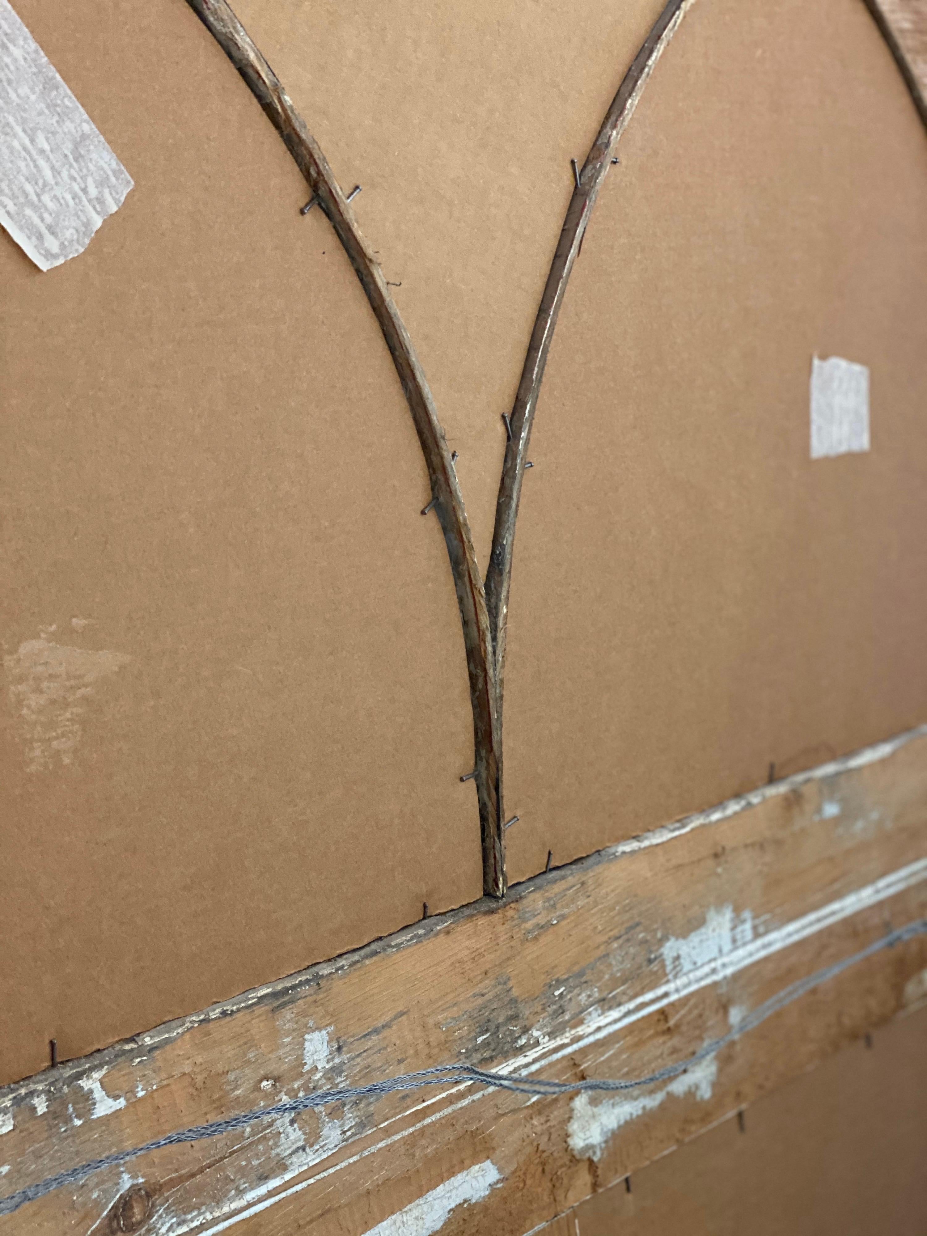 Specchio architettonico ad arco in pino a tutta lunghezza in vendita 16