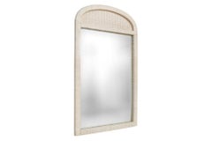 Arched Rattan Wall Mirror Attr. Henry Link