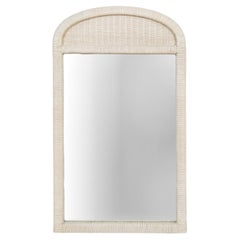 Arched Rattan Wall Mirror Attr. Henry Link