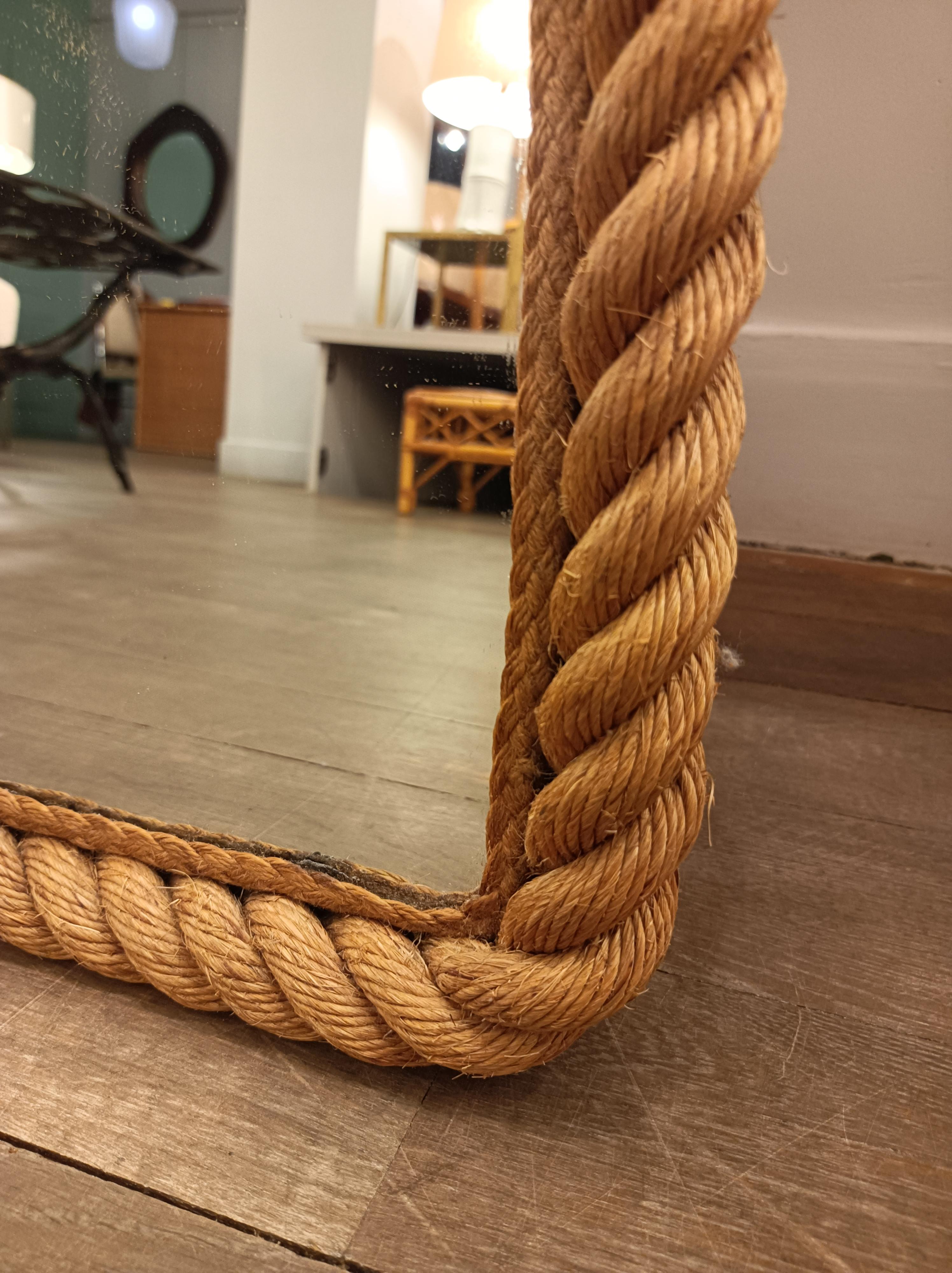 Arched Rope Framed Mirror by Audoux Minet 2