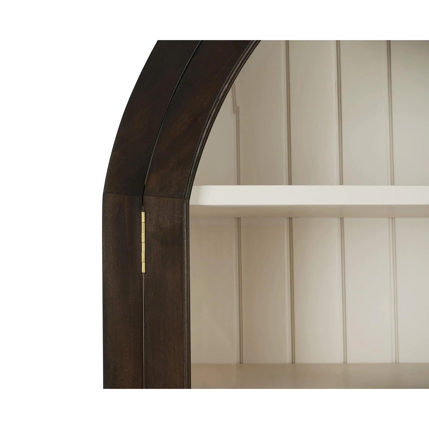 Arched Top Display China Cabinet In New Condition For Sale In Westwood, NJ