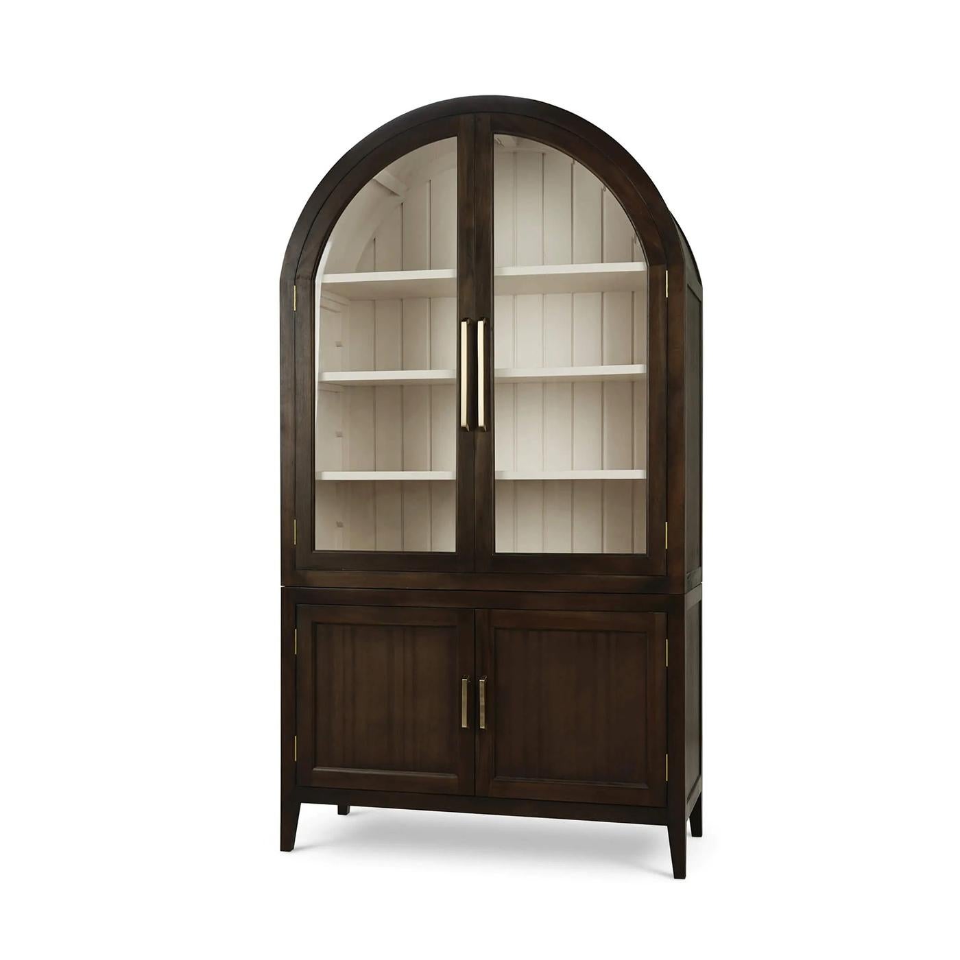 Arched Top Display China Cabinet