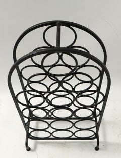 Arched Top Wrought Iron Wine Rack after Umanoff