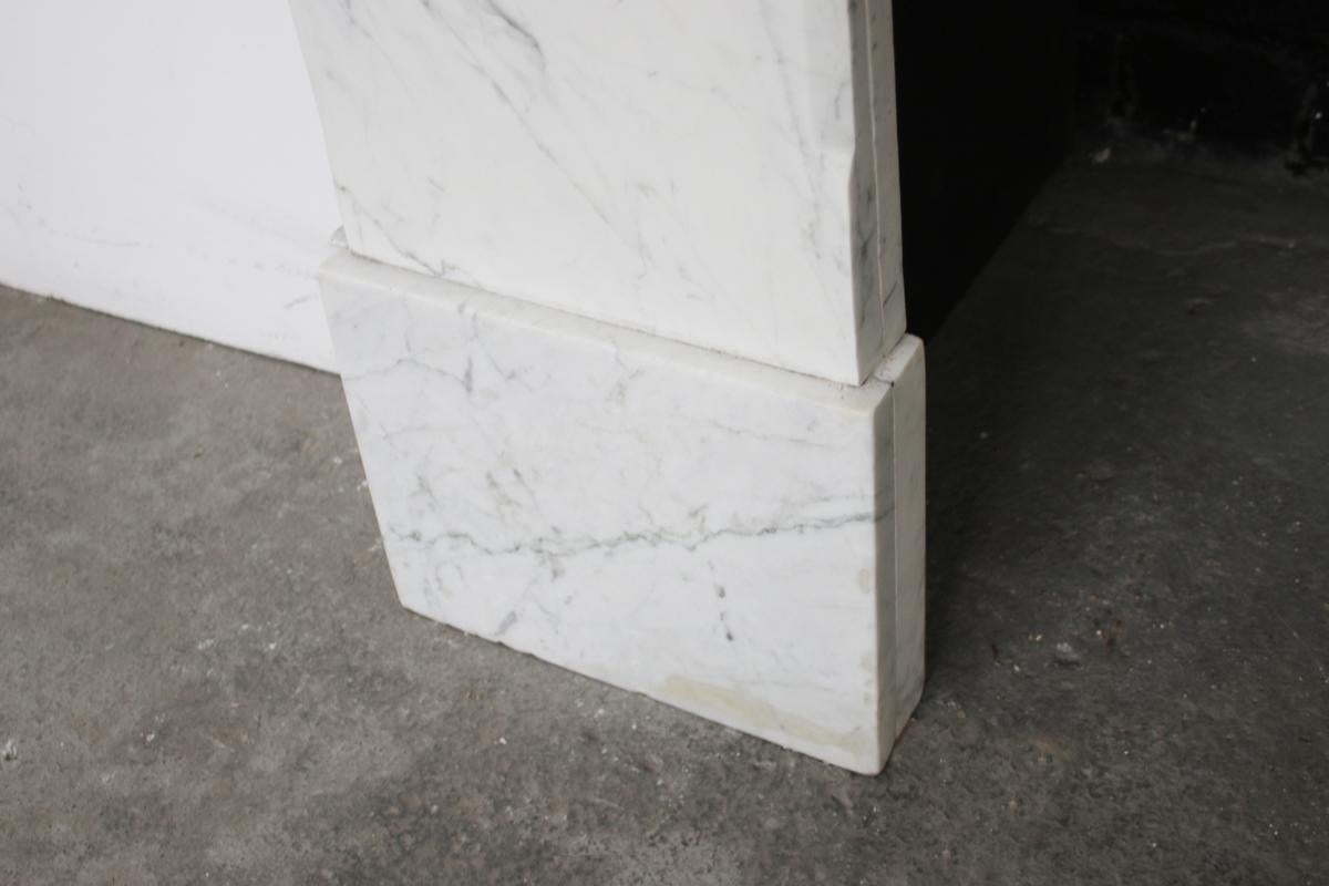 Arched Victorian Carrara Marble Fireplace Surround 3