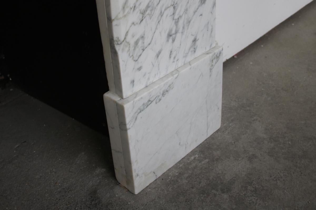 Arched Victorian Carrara Marble Fireplace Surround 4