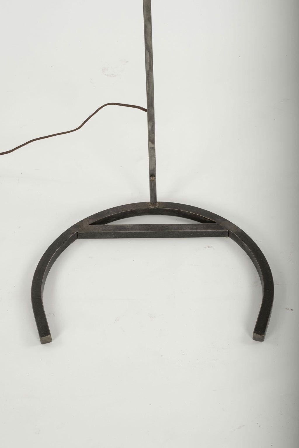 Late 20th Century Arched Vintage Steel Floor Lamp