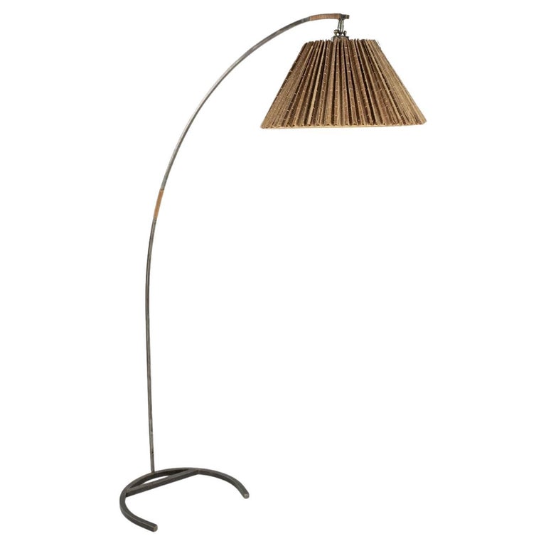 Arched Vintage Steel Floor Lamp at 1stDibs