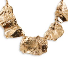 Archeo Squelette 2 Necklace in Gold-Plated Bronze by Marion Fillancq
