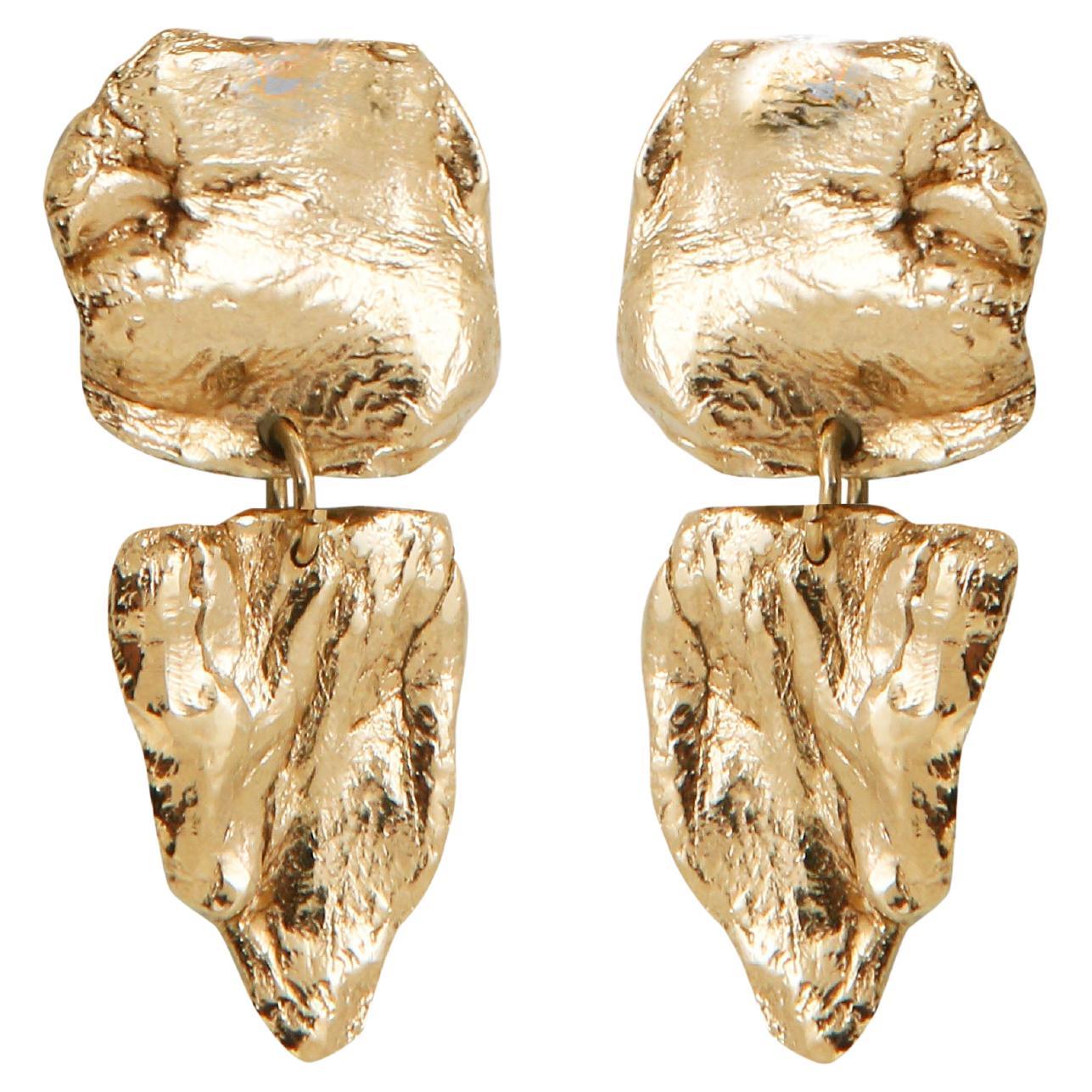 Archeo Squelette 3 Paire de Boucles d
oreilles en métal doré par Marion Fillancq