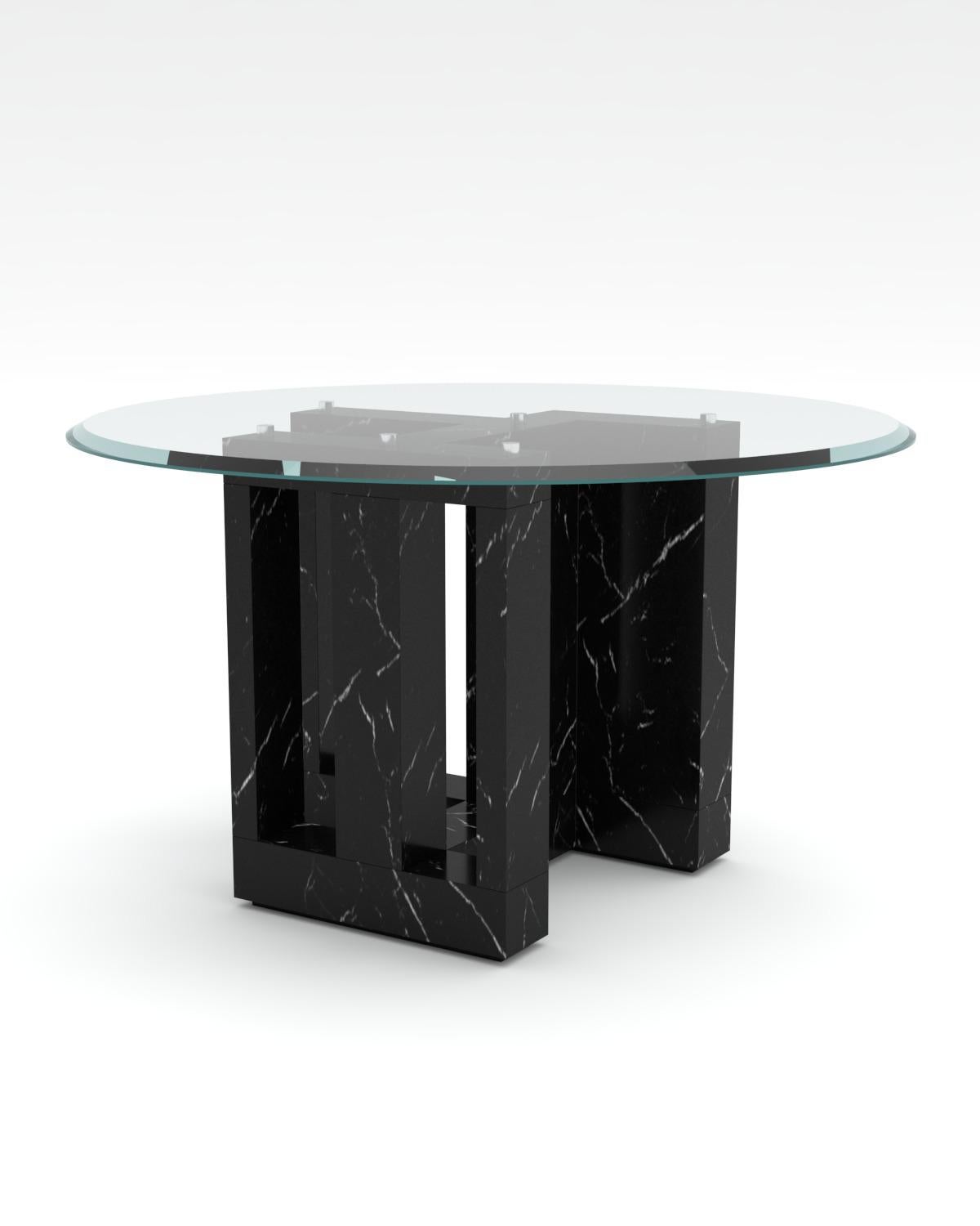 Classical Roman Archeology One, Classical Bianco Veselye Marble Table by Luca Scacchetti For Sale