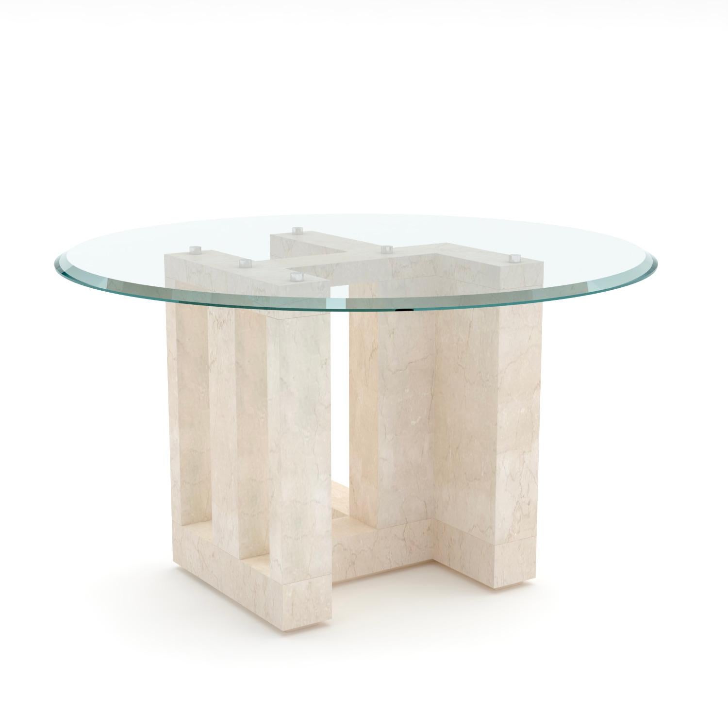 italien Archeology One, Table classique en marbre Nero Marquina par Luca Scacchetti en vente