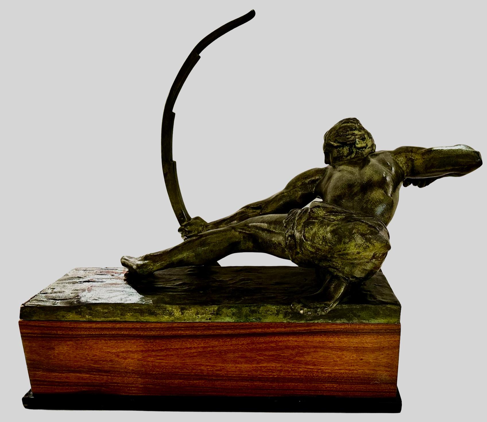 Archer by Alexandre Kelety Bronze Early 20th Century Art Deco 1