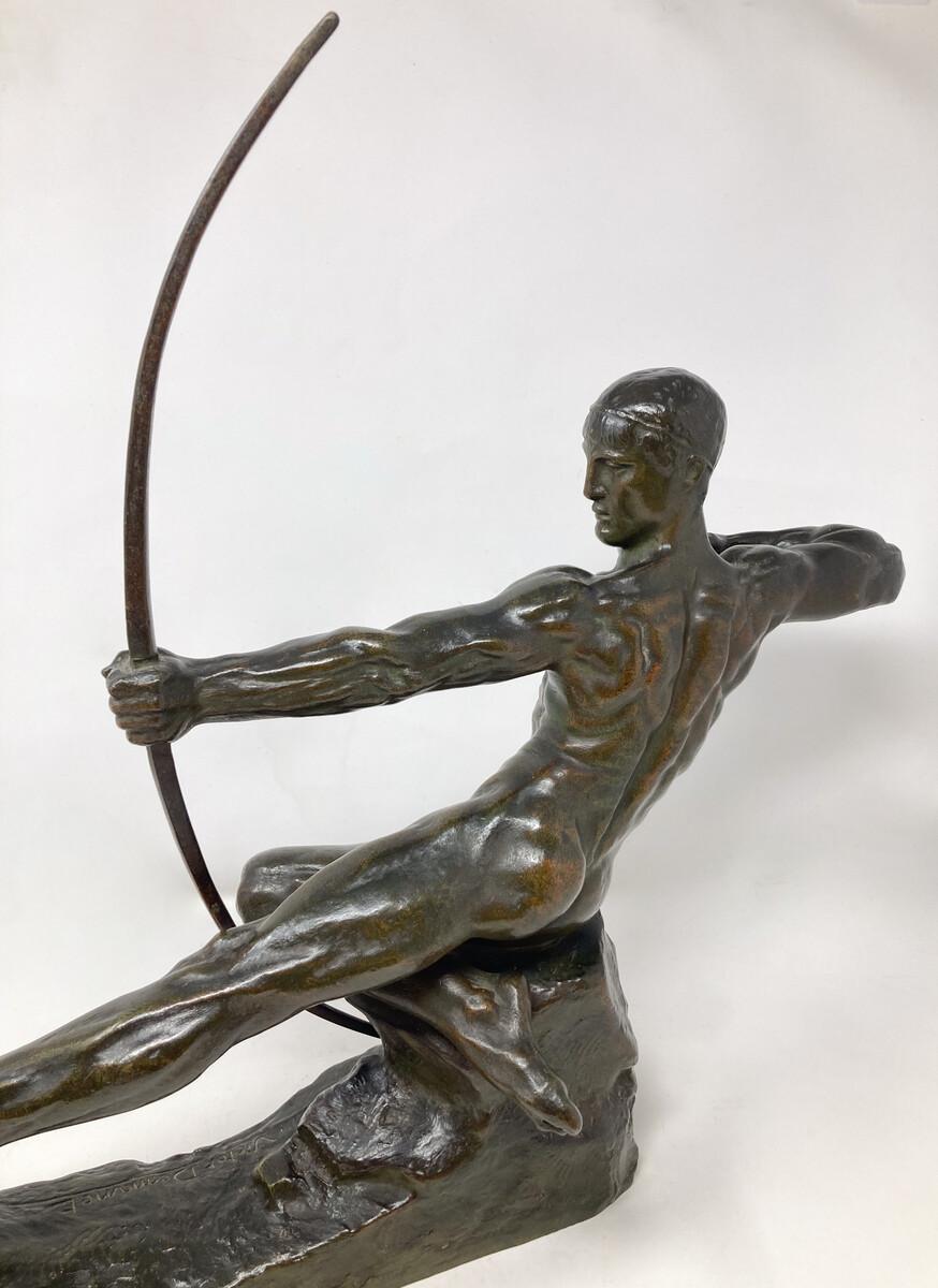Belgian Archer Sculpture by Victor Demanet (1895-1964), Belgium , 1930s For Sale