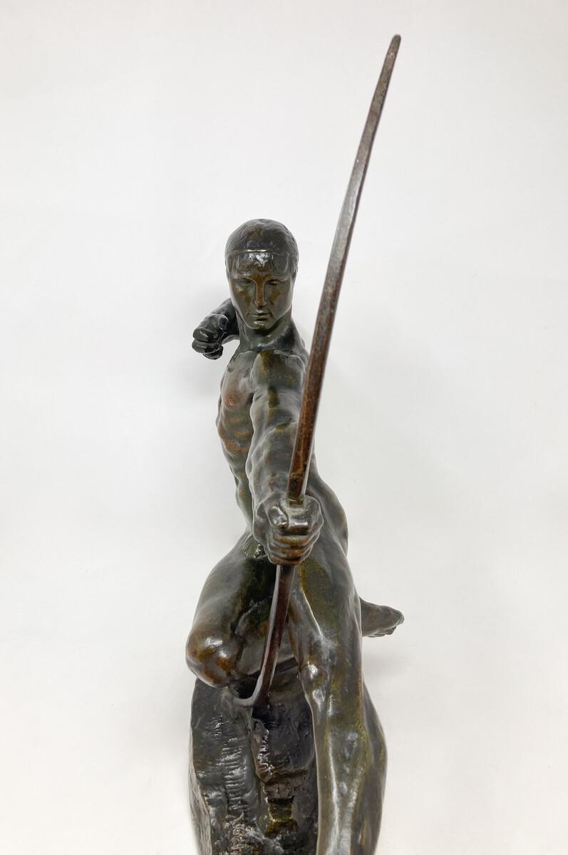 Archer Sculpture by Victor Demanet (1895-1964), Belgium , 1930s In Good Condition For Sale In Brussels, BE