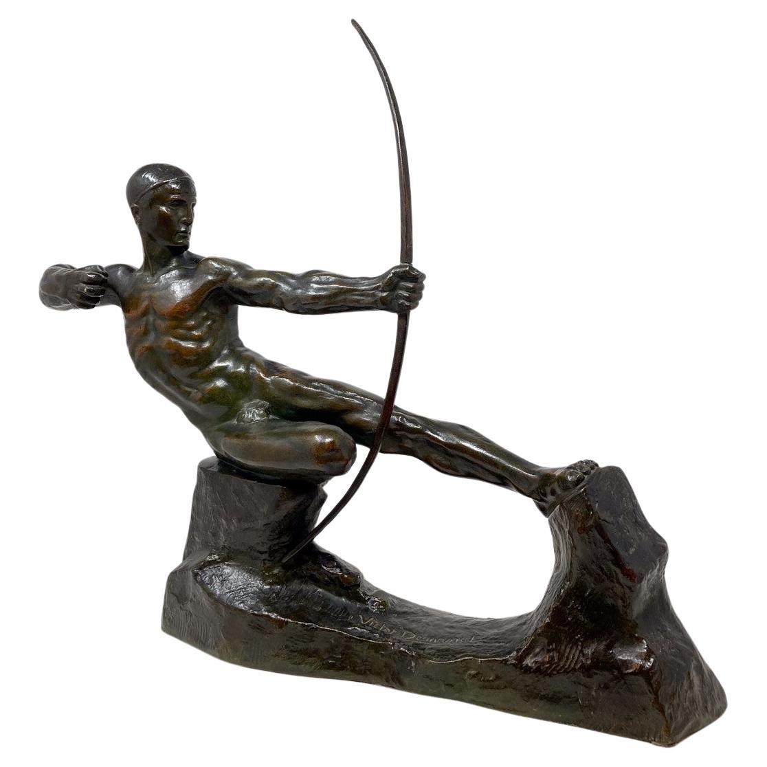 Archer Sculpture by Victor Demanet (1895-1964), Belgium , 1930s For Sale