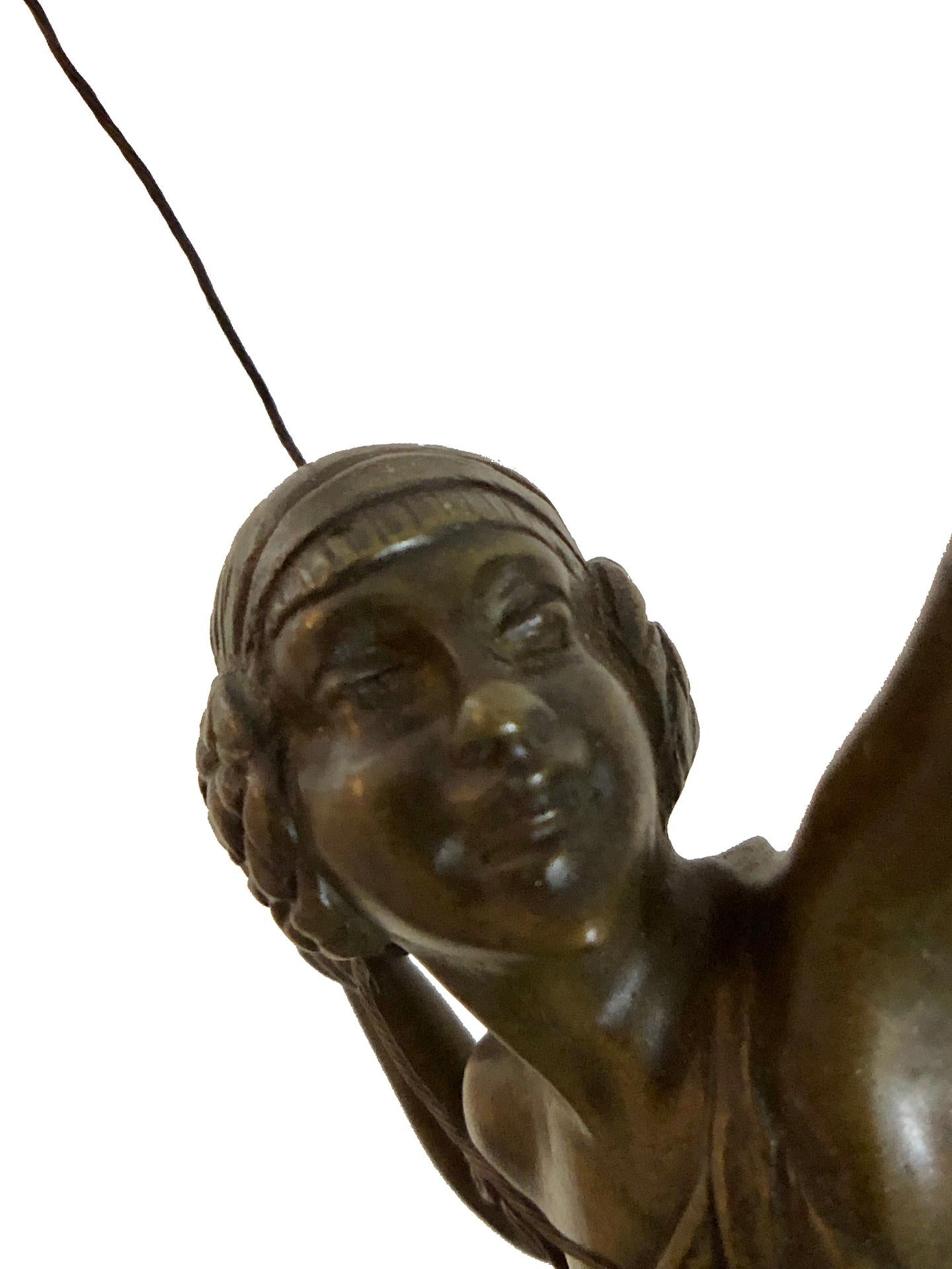 Archer Sculpture in Bronze Attributed to Pierre Le Faguays, French Art Deco 14