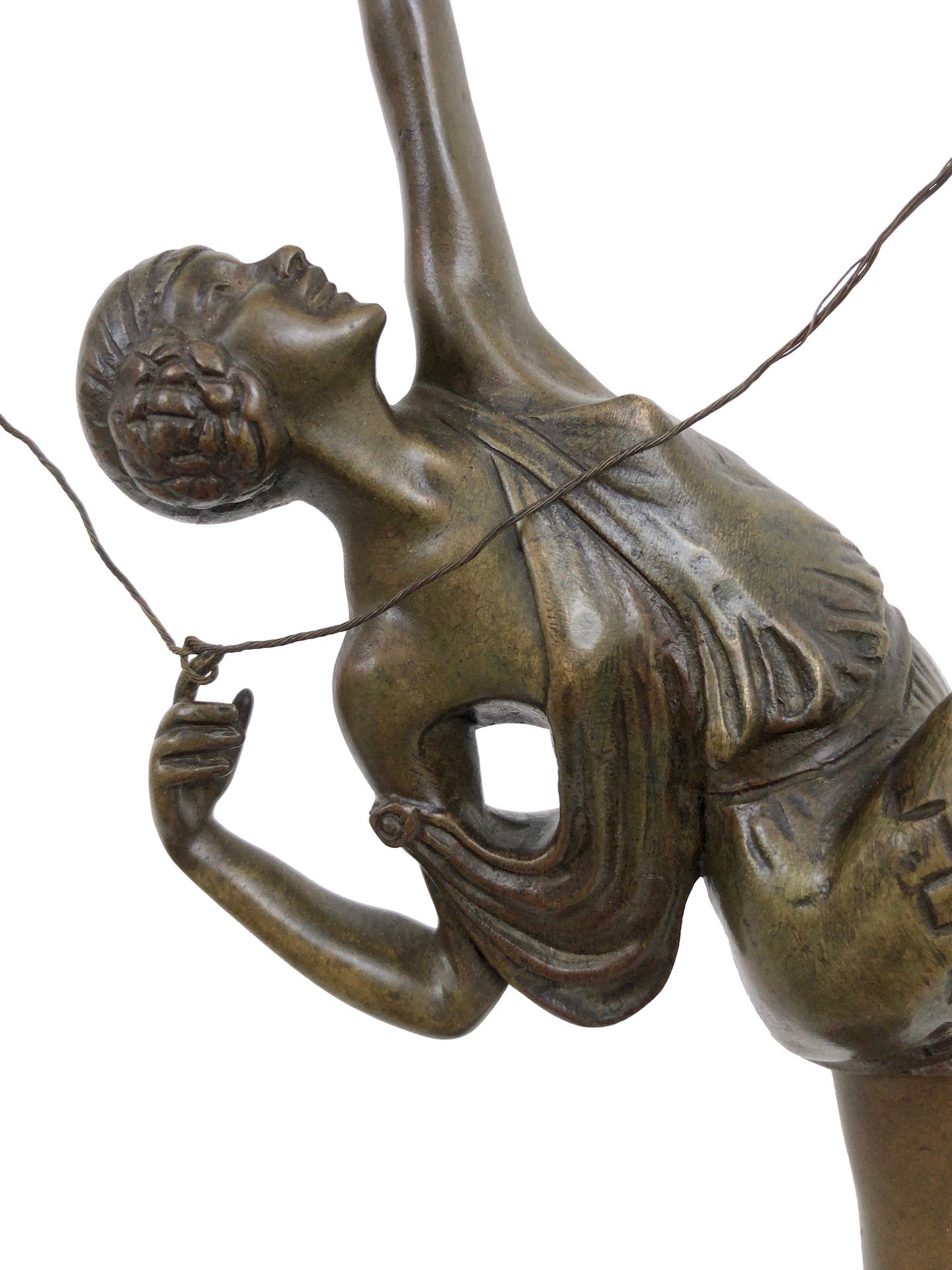 Archer Sculpture in Bronze Attributed to Pierre Le Faguays, French Art Deco 1