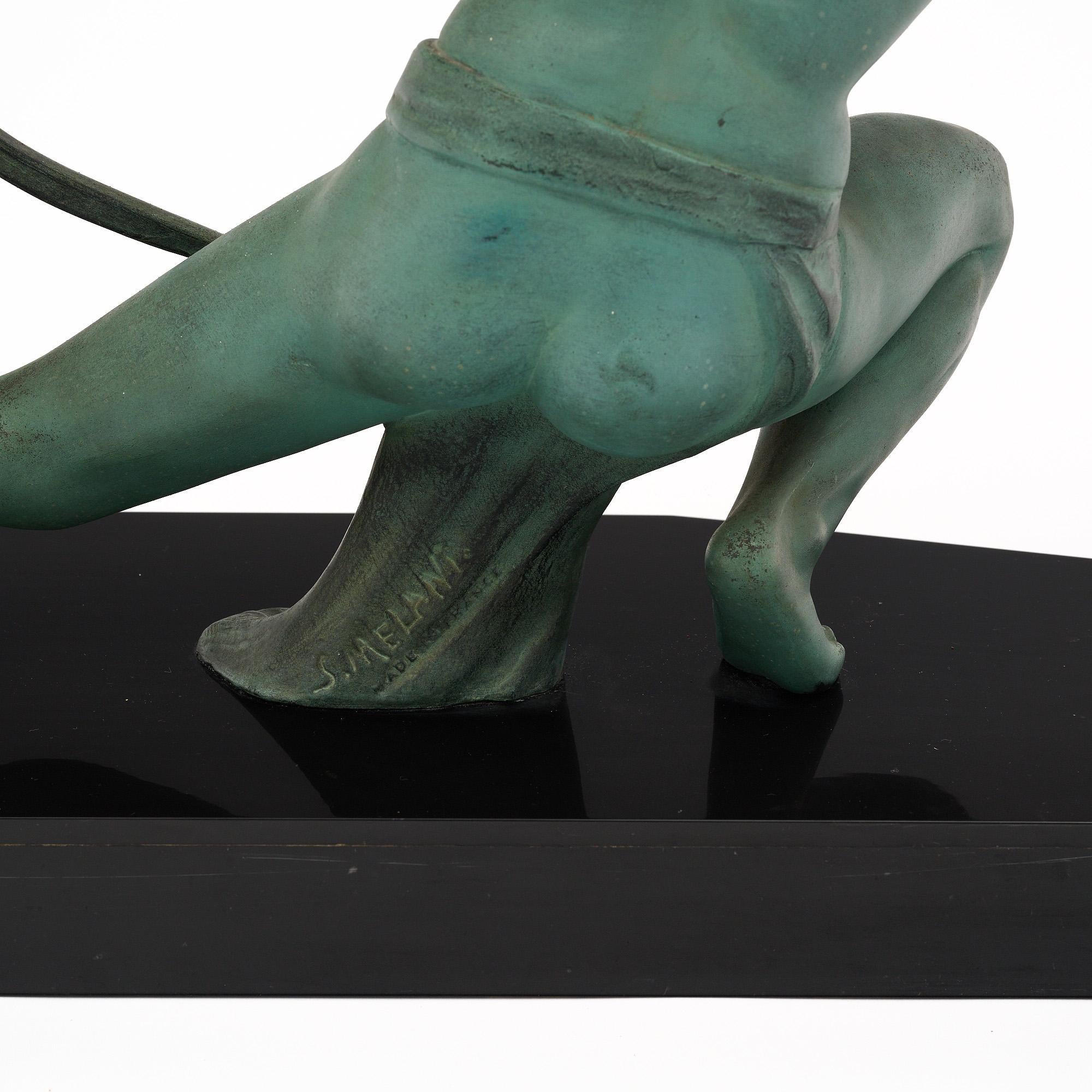 Bronze Archer Statue by Salvatore Melani