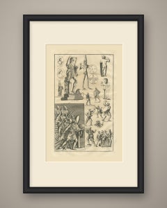 Archers, Slingers and Barbarian Warriors from Trajan's Column, 1722
