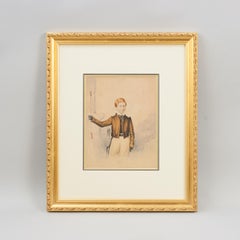 Archery Painting, Seth William Stevenson Portrait