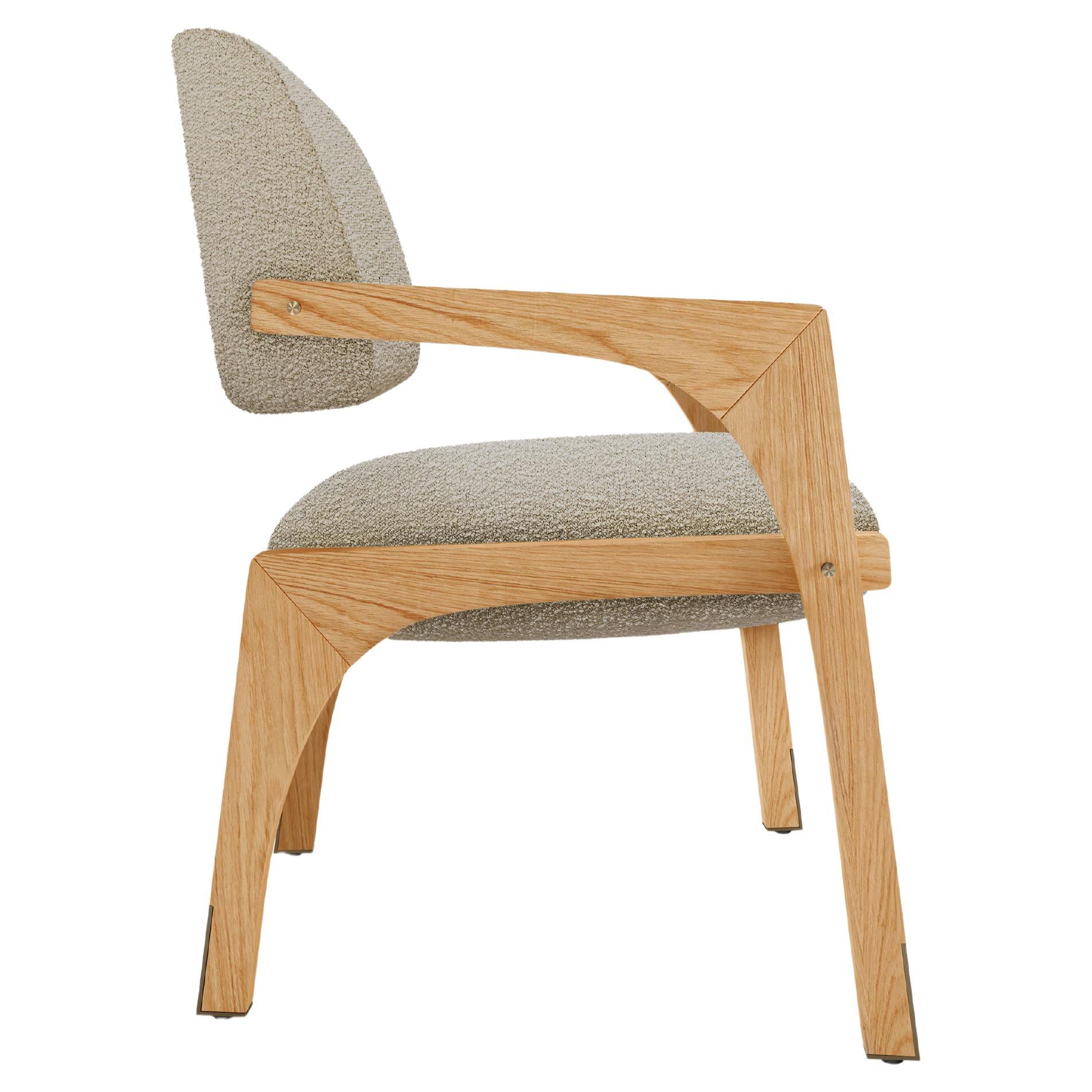 Arches Dining Chair, Bouclé & Oak, InsidherLand by Joana Santos Barbosa