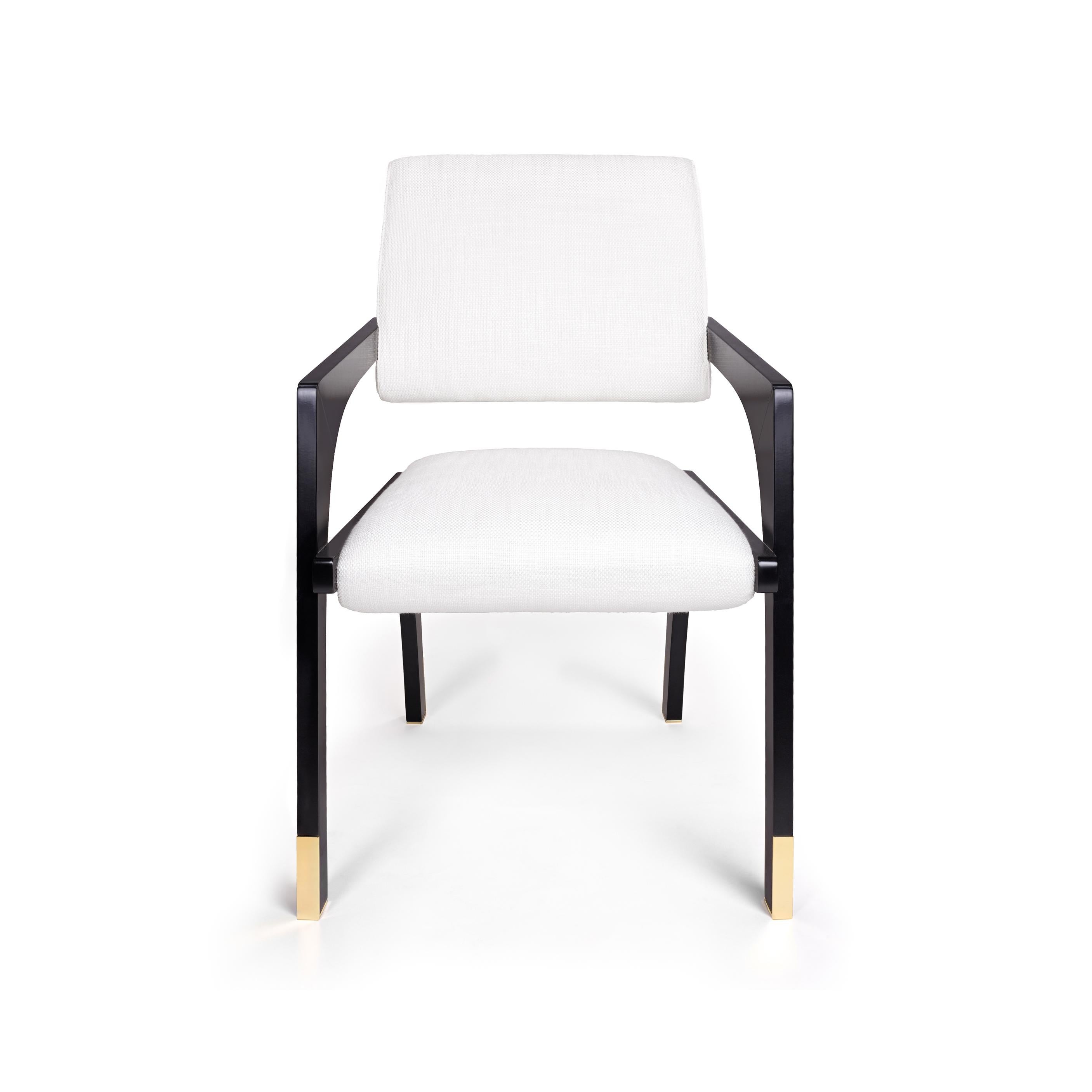 Moderne Chaise de salle à manger Arches, laiton et COM, InsidherLand de Joana Santos Barbosa en vente