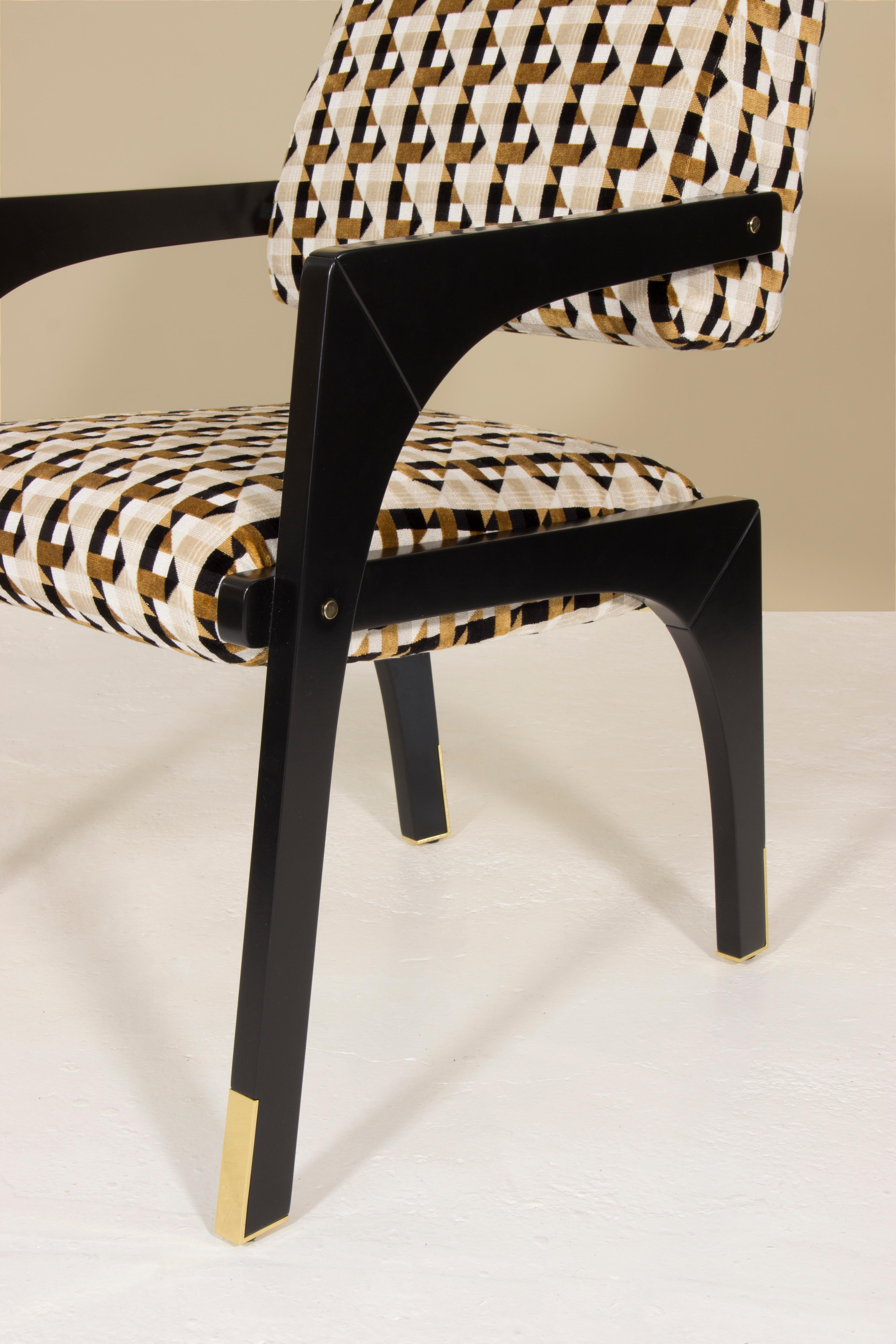 Lacquered Arches Dining Chair, Twist & Brass, InsidherLand by Joana Santos Barbosa For Sale